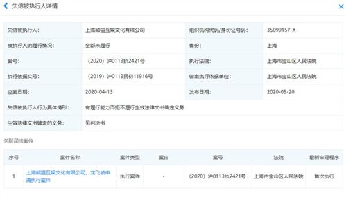 王思聰旗下熊貓互娛再陷失信危機 有履行能力拒不履行為何頻發？